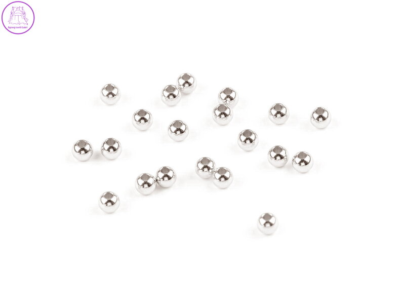 Kovové korálky Ø3 mm