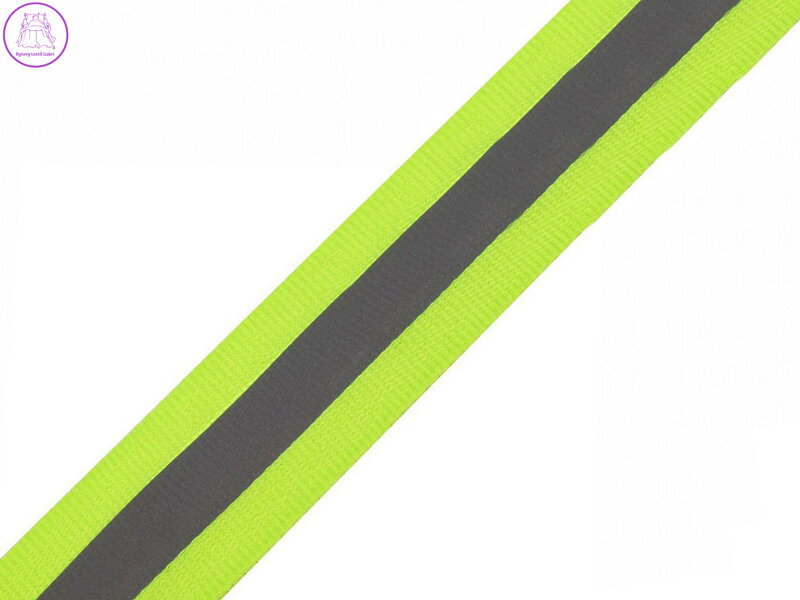 Reflexní páska šíře 25 mm na tkanině