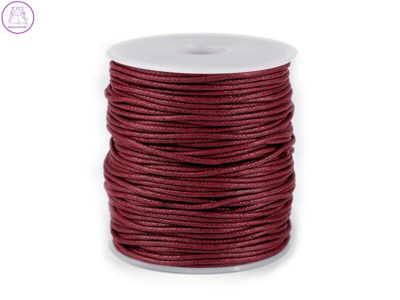 Šňůra bavlněná Ø2 mm voskovaná