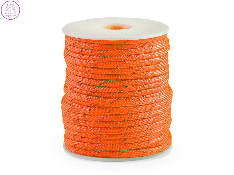 Padáková šňůra Ø4 mm s reflexní nití