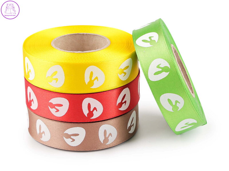 Saténová stuha Velikonoce šíře 24 mm