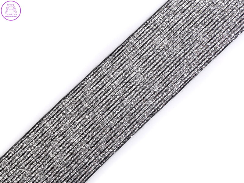 Pruženka s lurexem šíře 40 mm