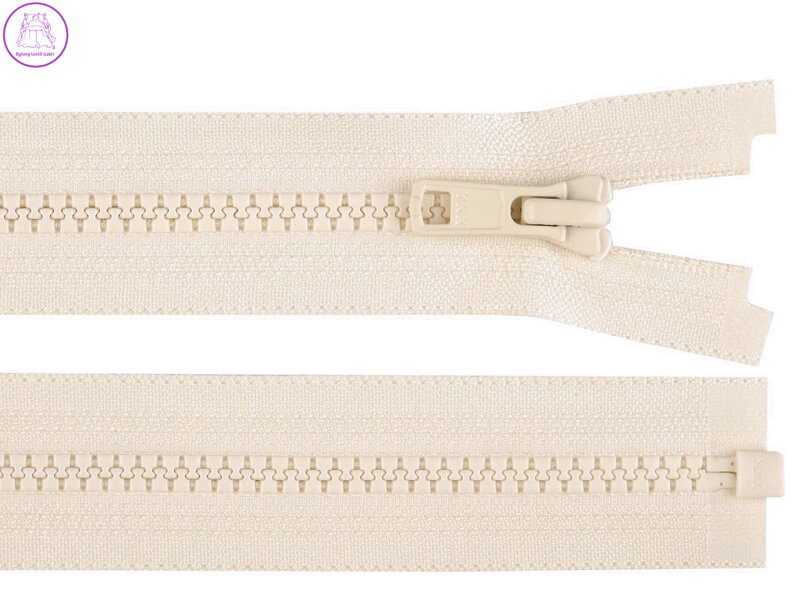 Kostěný zip YKK No 5 délka 70 cm bundový