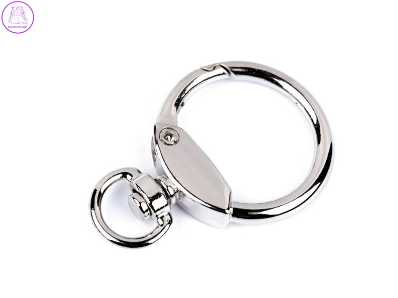 Kovová karabina kroužek průvlek 10 mm