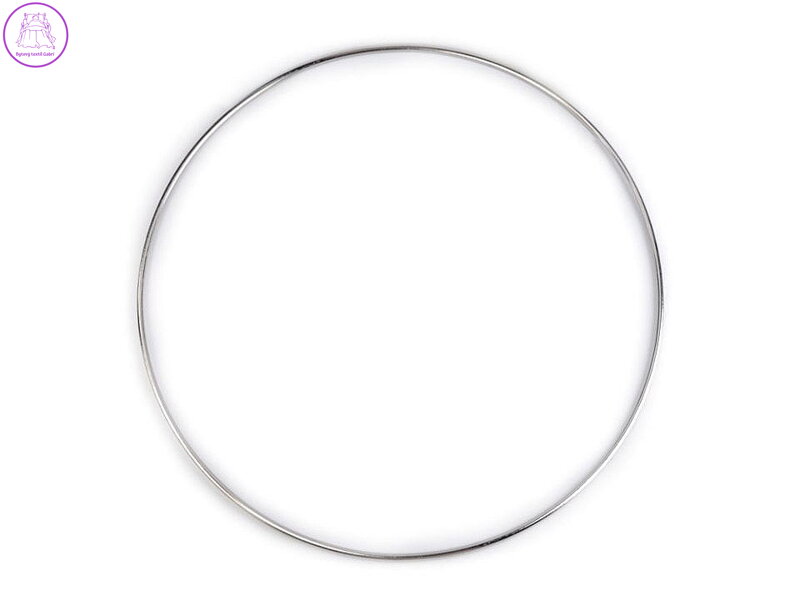 Kovový kruh na lapač snů / k dekorování Ø25 cm