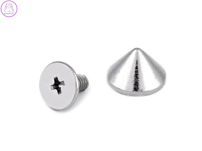 Ozdobný šroubovací hrot / nýt / nožičky na kabelky Ø9,5 mm