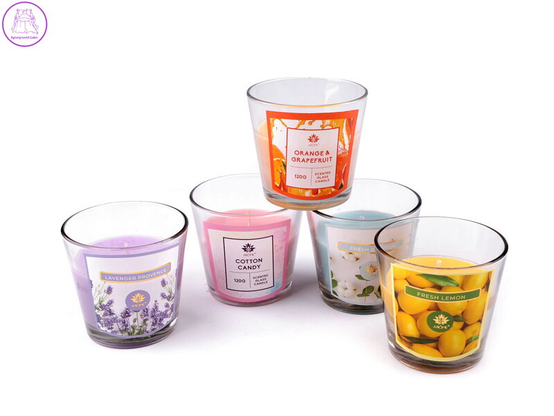 Vánoční vonná svíčka ve skle