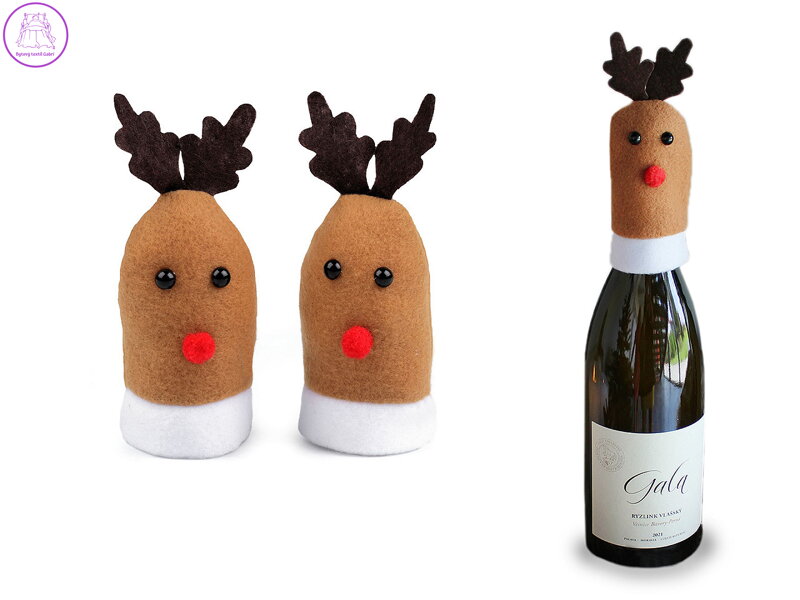 Vánoční mini čepice sob