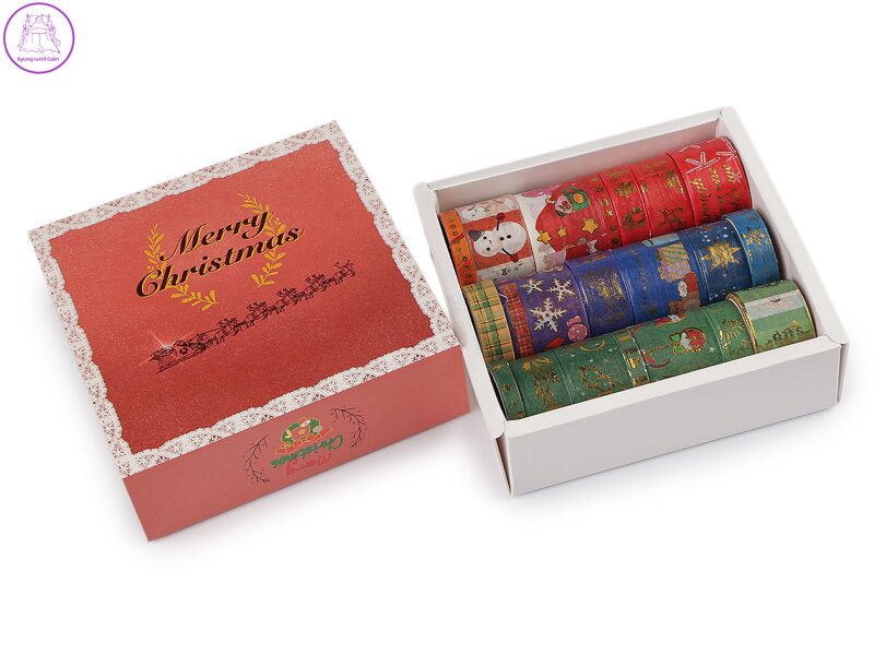 Washi vánoční ozdobná lepicí páska sada