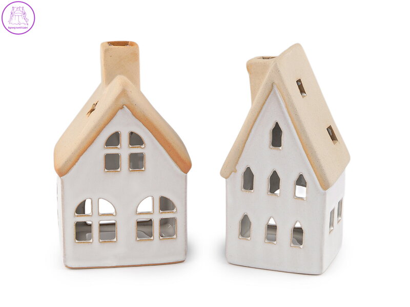 Keramická chaloupka / domeček na svíčku