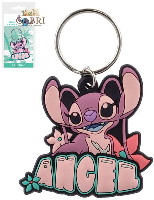 Klíčenka dětská gumová Angel (Lilo a Stitch) přívěsek na klíče
