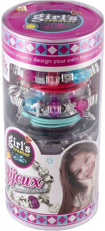 Náramky přátelství stříbrné kreativní set výroba dětské bižuterie v tubě