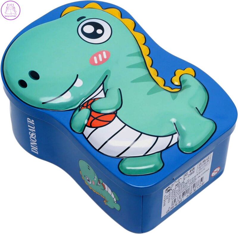 Pokladnička kovová 3D dinousaurus dětská kasička 3 druhy