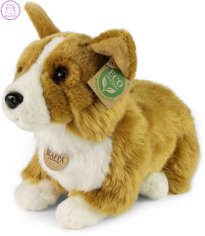 PLYŠ Pes corgi 32cm ležící *PLYŠOVÉ HRAČKY*