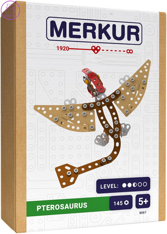 MERKUR F006 Dinosauři: Pterodactyl 145 dílků *KOVOVÁ STAVEBNICE*