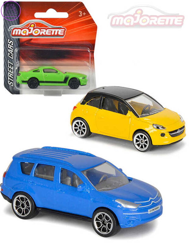MAJORETTE Auto 7,5cm Street Cars kovové 1:64 volný chod 18 druhů