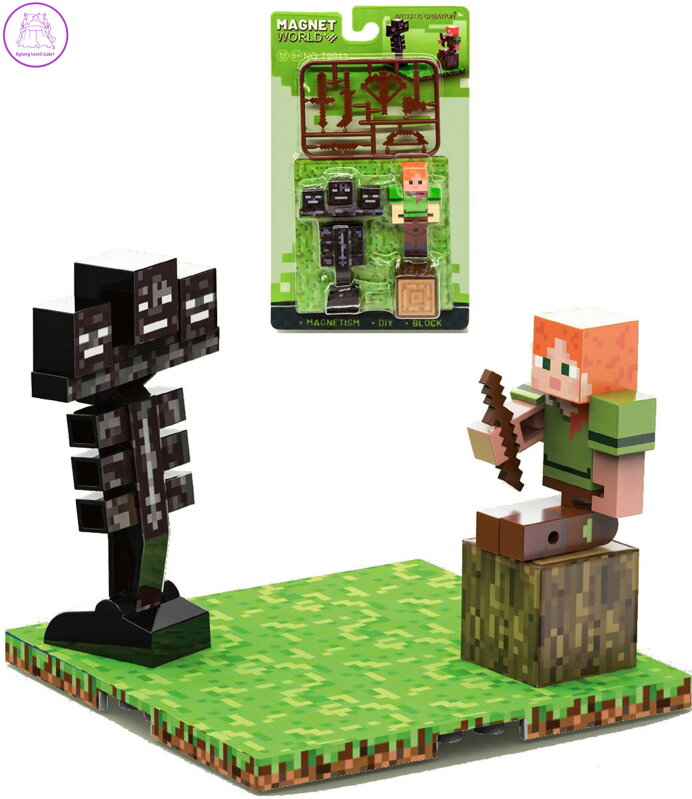 Stavebnice Magnet World 3D magnetická skádačka Umělec a socha