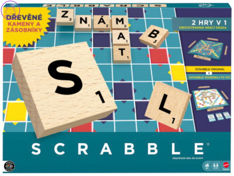 MATTEL HRA Scrabble dřevěná edice CZ *SPOLEČENSKÉ HRY*