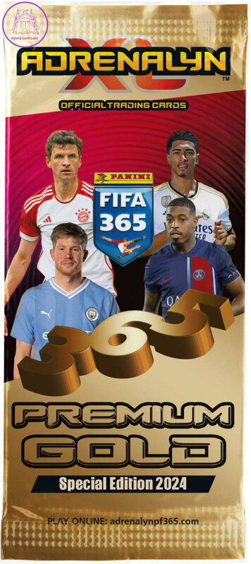 PANINI FIFA 365 23/24 Sběratelské karty Premium Gold 14ks Adrenalyn XL booster