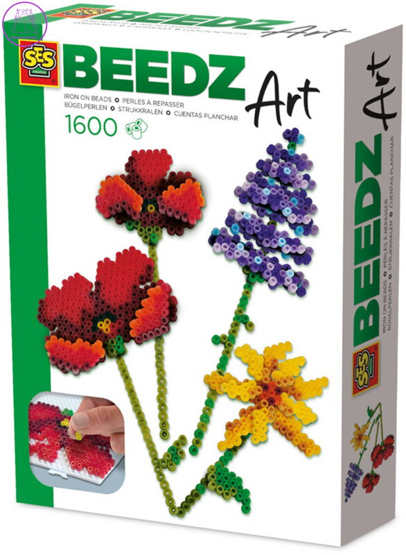 SES CREATIVE Beedz zažehlovací 3D korálky Art luční květiny 1600ks