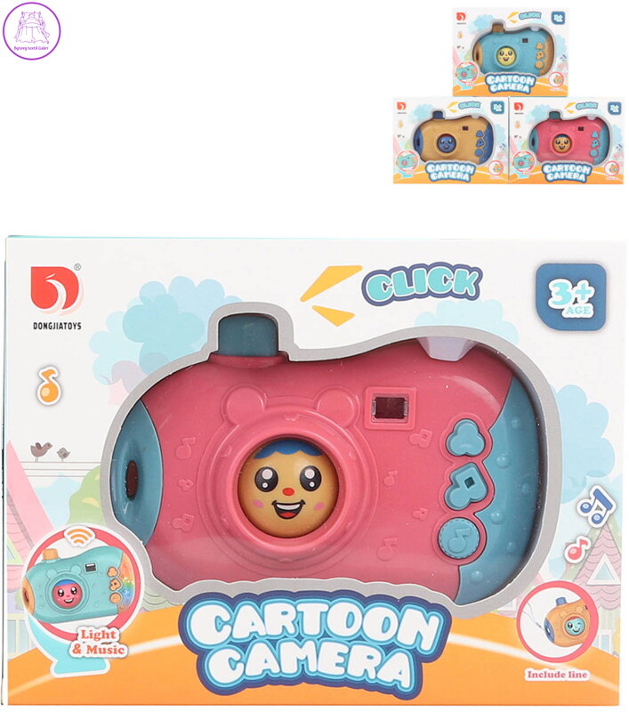 Fotoaparát dětský Cartoon Camera plast na baterie Světlo Zvuk