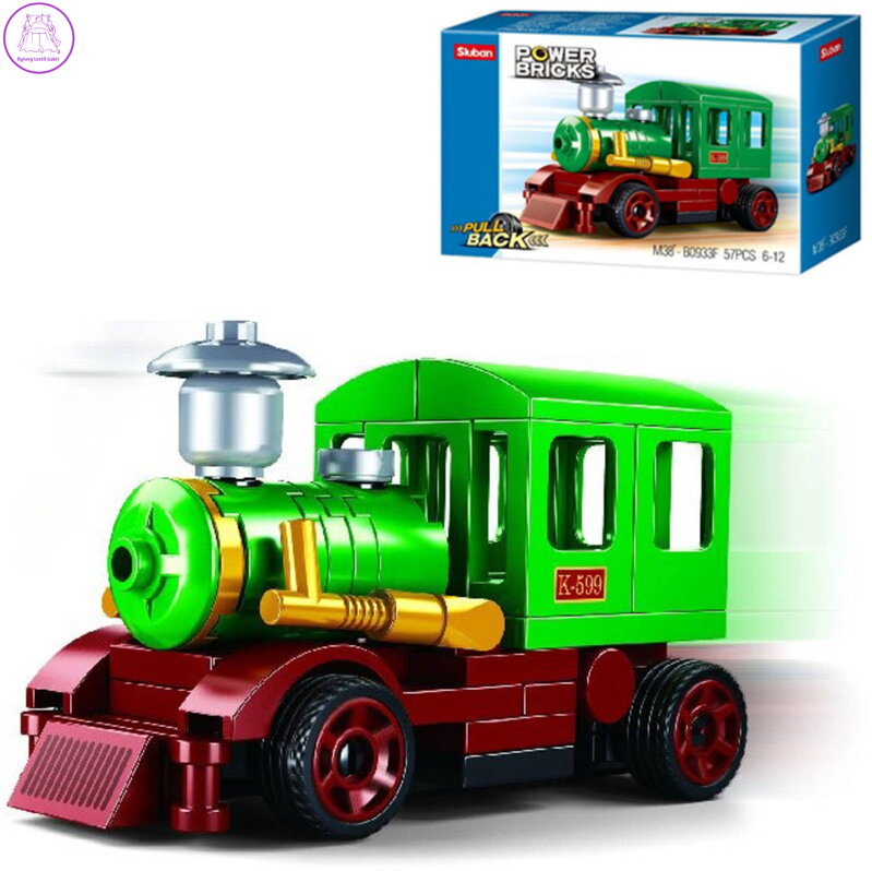 SLUBAN Power Bricks Mašinka zpětný chod 57 dílků STAVEBNICE