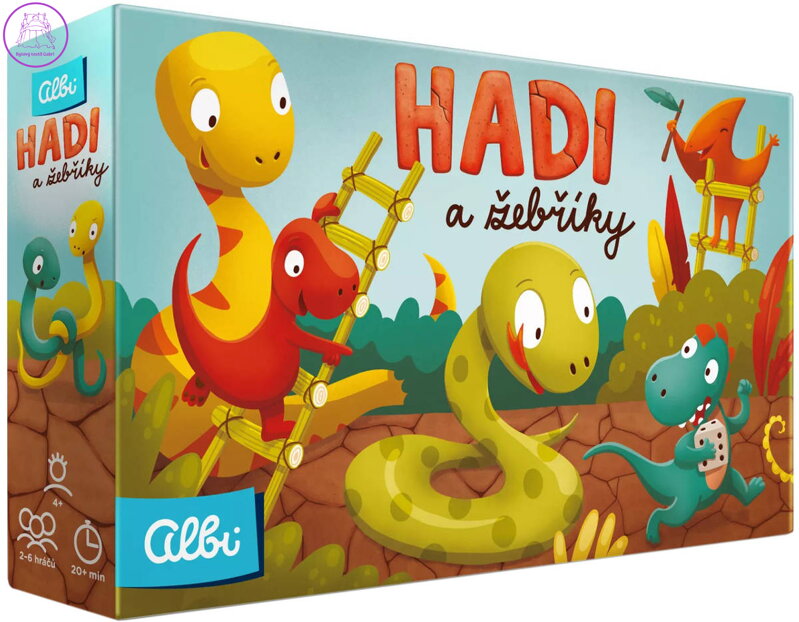 ALBI HRA Hadi a žebříky Dinosauři *SPOLEČENSKÉ HRY*