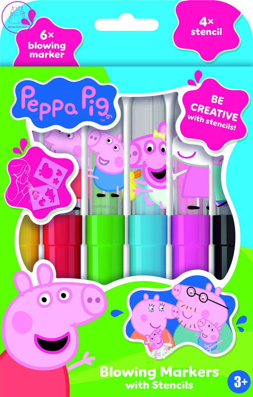 JIRI MODELS Foukací fixy Prasátko Peppa