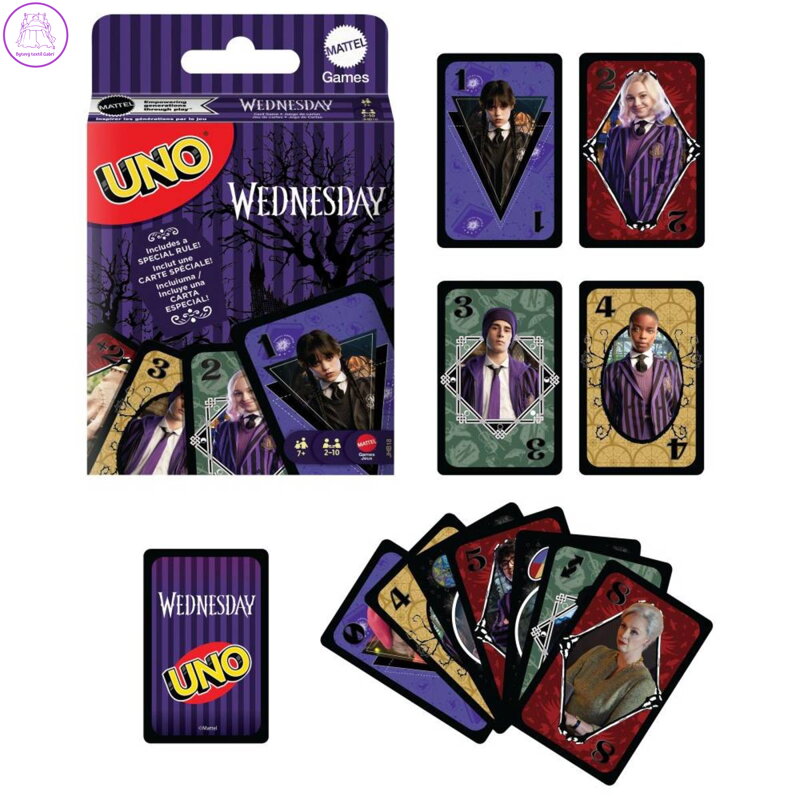 MATTEL Uno karty Wendesday