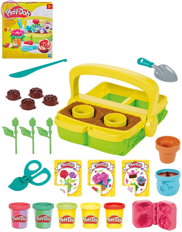HASBRO PLAY-DOH Kvetoucí květiny kreativní set modelína s nástroji
