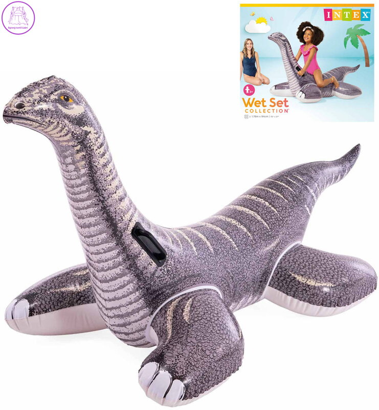 INTEX Nafukovací Brontosaurus 178x94cm plavidlo s úchyty na vodu 57584