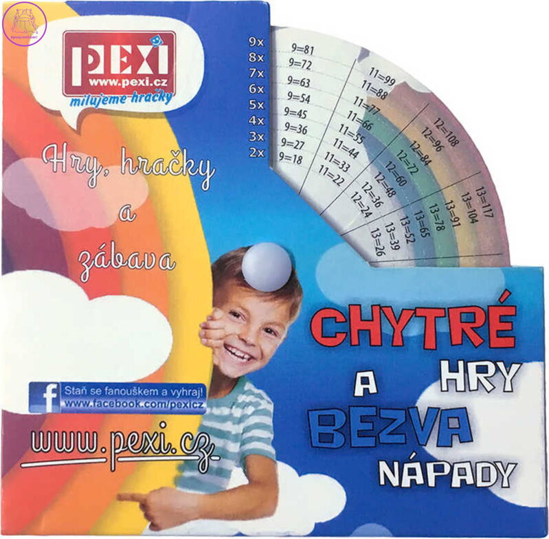 PEXI Blesková násobička matematické kolečko (kalkulačka) pro školáky