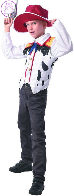 KARNEVAL Šaty Kovboj vel.M (120-130cm) 5-9 let *KOSTÝM*