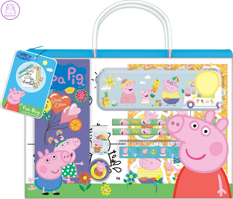JIRI MODELS Zábavná taštička s penálem prasátko Peppa Pig