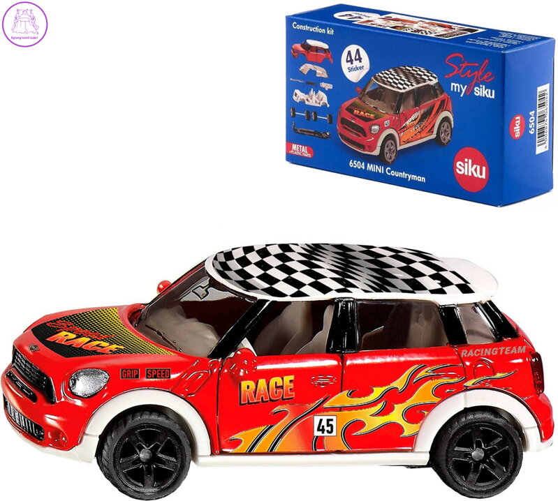 SIKU Auto skládací Mini Countryman Summer červený model kov 6504