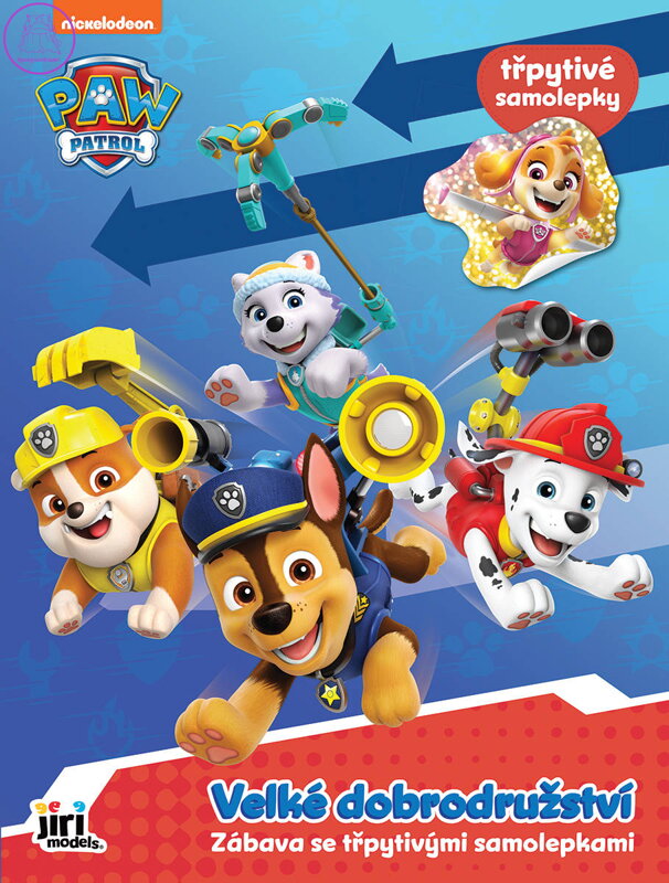 JIRI MODELS Zábava s třpytivými samolepkami Tlapková Patrola