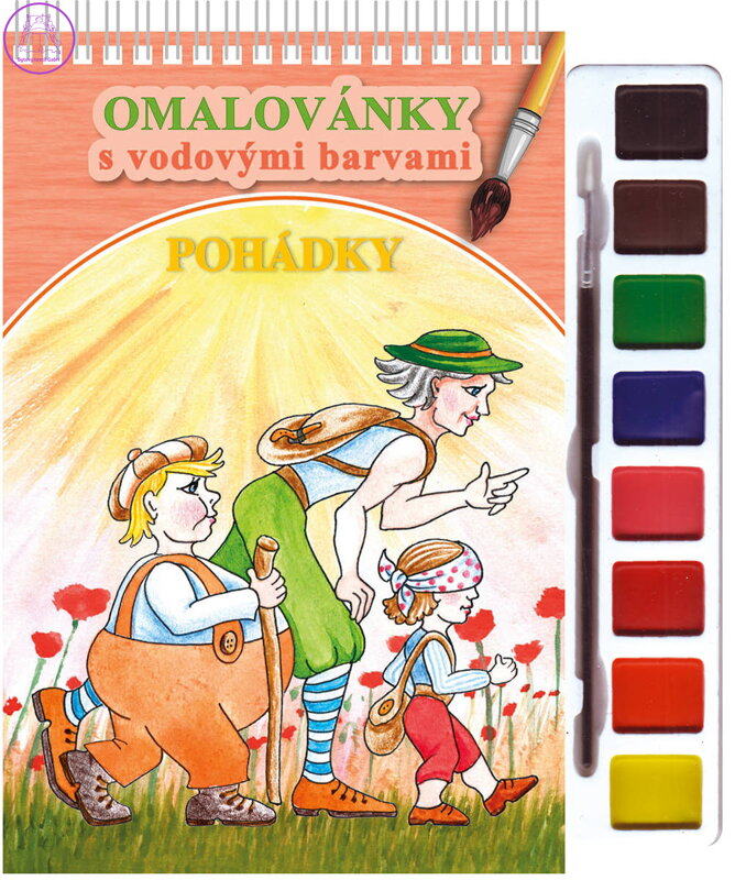 AKIM Omalovánky set s barvami a štětcem Pohádky