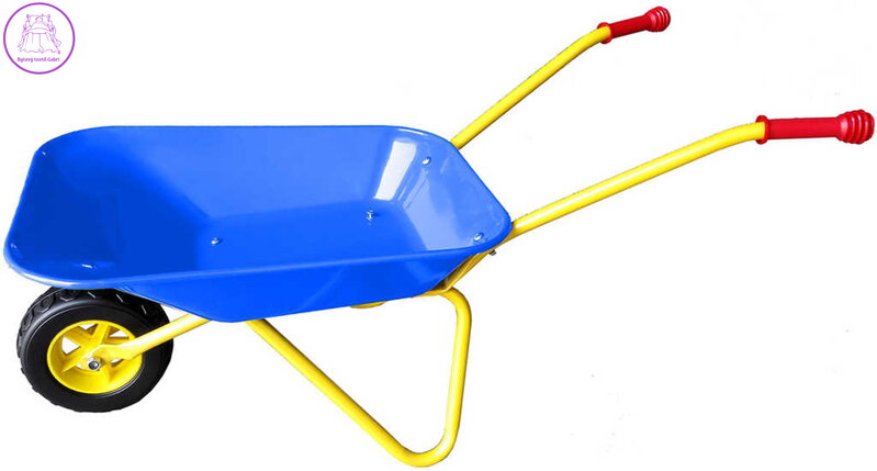 Kolečko Yupee modré 78x40x32cm dětská kovová kolečka na písek