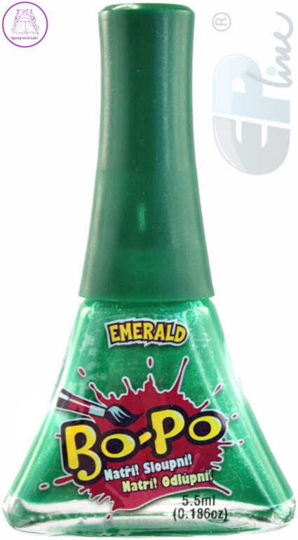 EP line BO-PO Lak na nehty dětský zelený slupovací Emerald 5,5ml na kartě