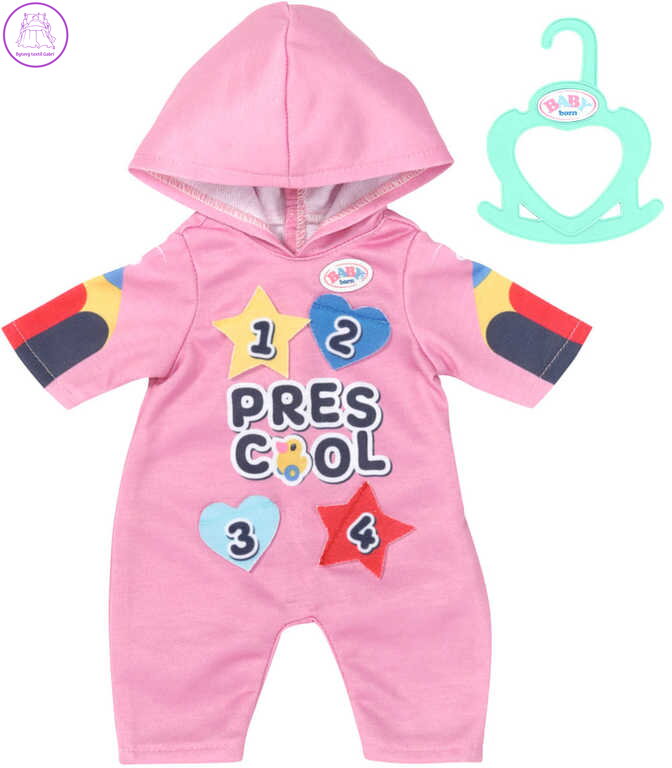 ZAPF BABY BORN Školka dupačky s nášivkami 36cm pro panenku miminko