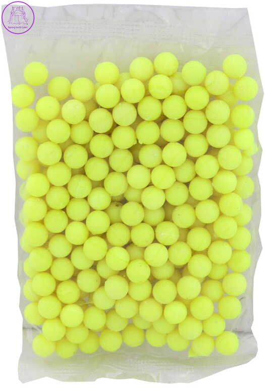 Náboje kuličky náhradní žluté do pistole kuličkovky set 190-200ks v sáčku plast