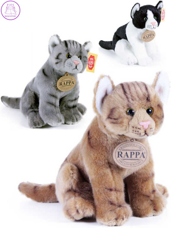 PLYŠ Kočka sedící 20cm 3 druhy *PLYŠOVÉ HRAČKY*
