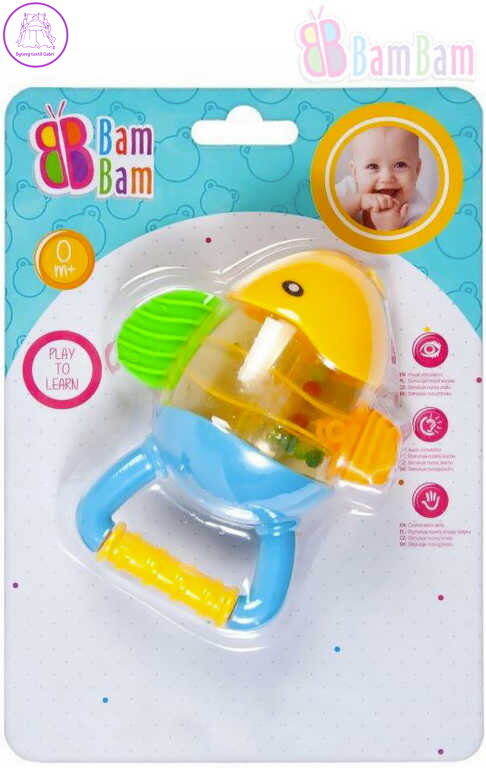BAM BAM Baby chrastítko RYBKA kousátko pro miminko