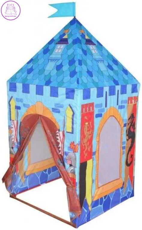 Stan dětský klučičí hrad pro malé rytíře 75x75x160cm v krabici