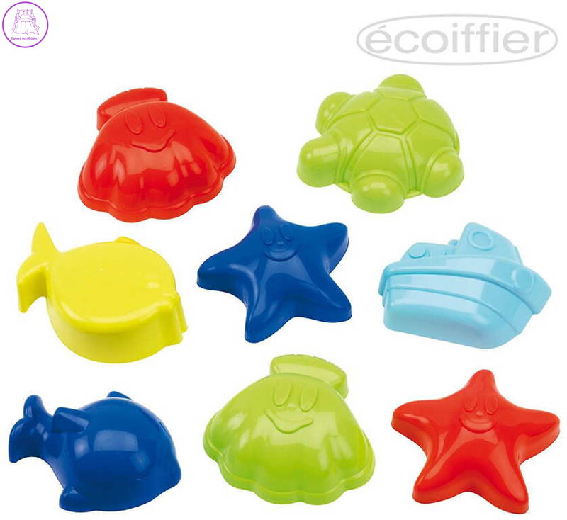 ECOIFFIER Baby formičky na písek ocean set 8ks pro miminko