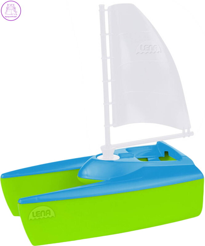 LENA Loď Boaties baby katamarán plachetnice do vody do vany plast 04715