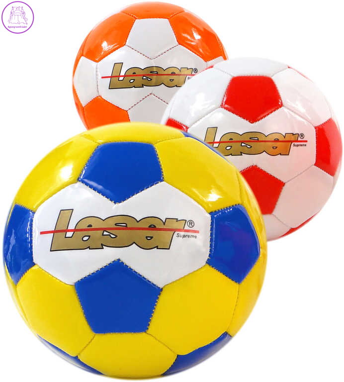 Míč malý LASER kopačák 15cm šitý 3 barvy