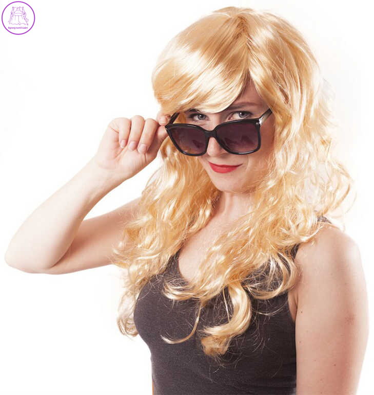 KARNEVAL Paruka blond dospělá *KARNEVALOVÝ DOPLNĚK*