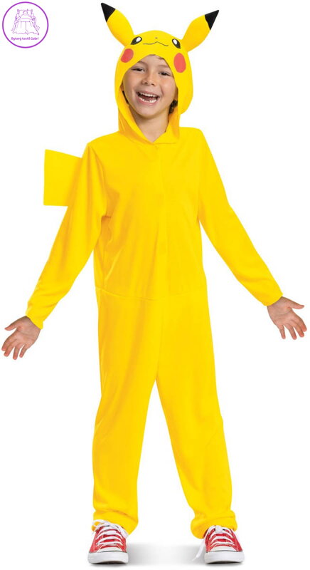 KARNEVAL Šaty Pikachu Pokémon vel. L (109-126cm) 4-6 let *KOSTÝM*