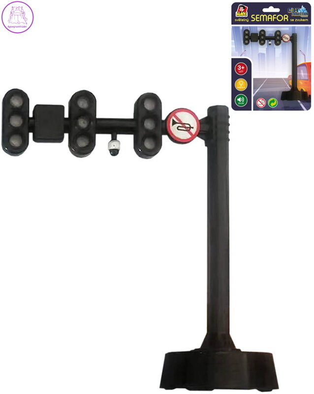 Semafor světelný City Collection na baterie Světlo Zvuk plast